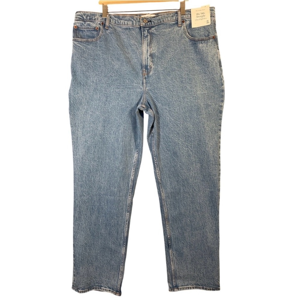 Abercrombie & Fitch Men's Light Blue Straight Jeans